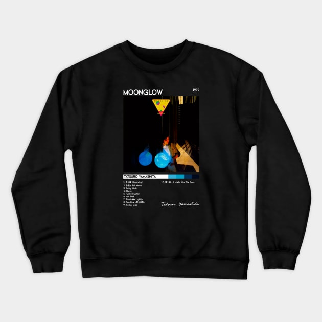 Moonglow Album Cover - Tatsuro Yamashita | City Pop | 70s 80s 90s | Track List | Crewneck Sweatshirt by ArcaNexus